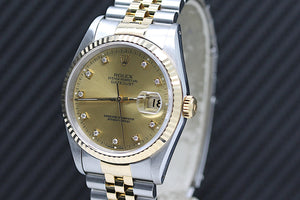 Rolex Datejust Ref: 16233 Box und Papiere – aus 1992