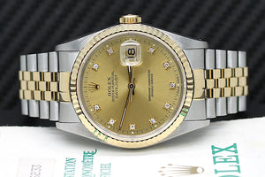 Rolex Datejust Ref: 16233 Box und Papiere – aus 1992