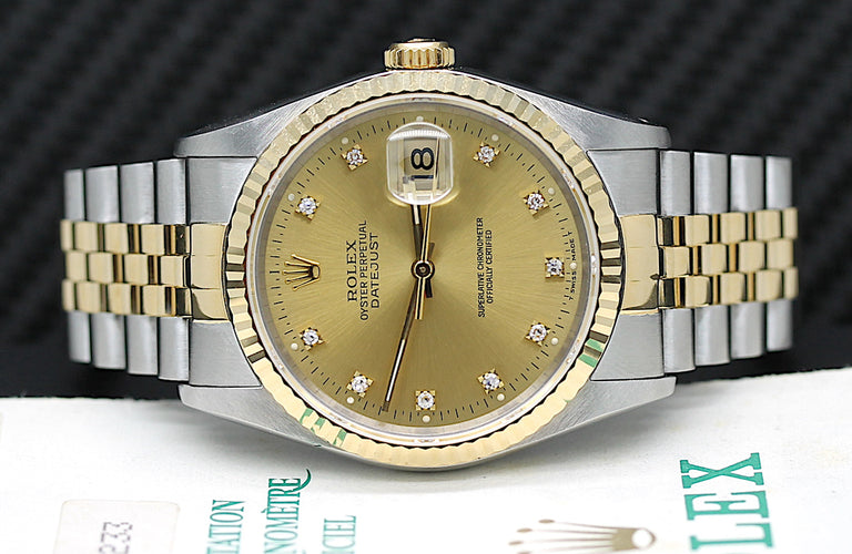 Rolex Datejust Ref: 16233 Box und Papiere – aus 1992