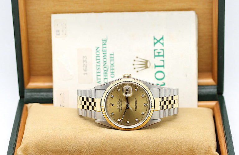 Rolex Datejust Ref: 16233 Box und Papiere – aus 1992