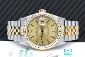 Rolex Datejust Ref: 16233 Box und Papiere – aus 1991