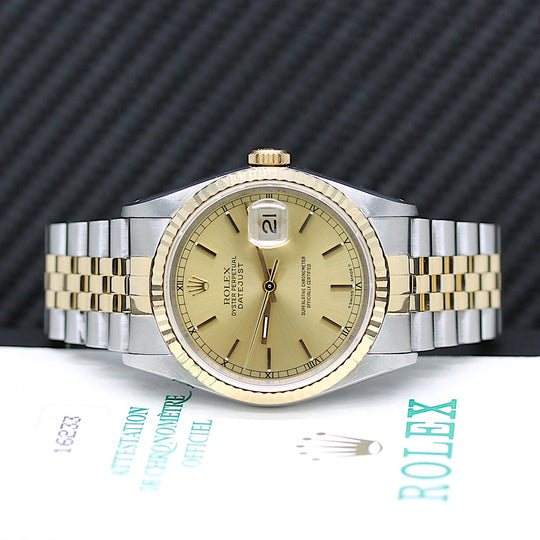 Rolex Datejust Ref: 16233 Box und Papiere – aus 1991