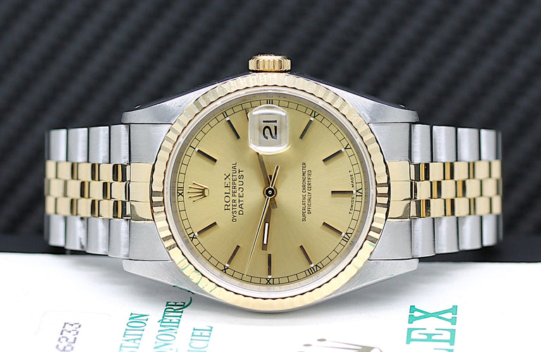 Rolex Datejust Ref: 16233 Box und Papiere – aus 1991