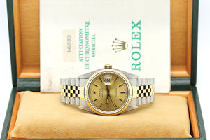 Rolex Datejust Ref: 16233 Box und Papiere – aus 1991