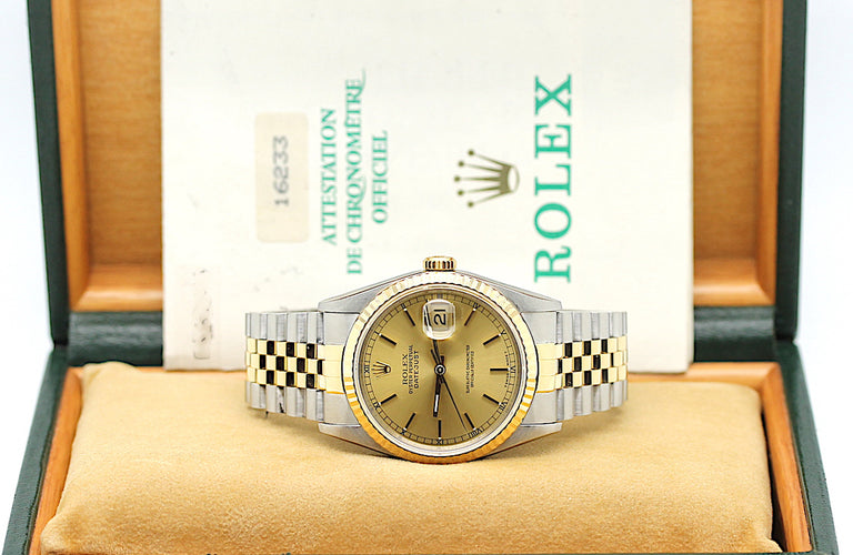 Rolex Datejust Ref: 16233 Box und Papiere – aus 1991