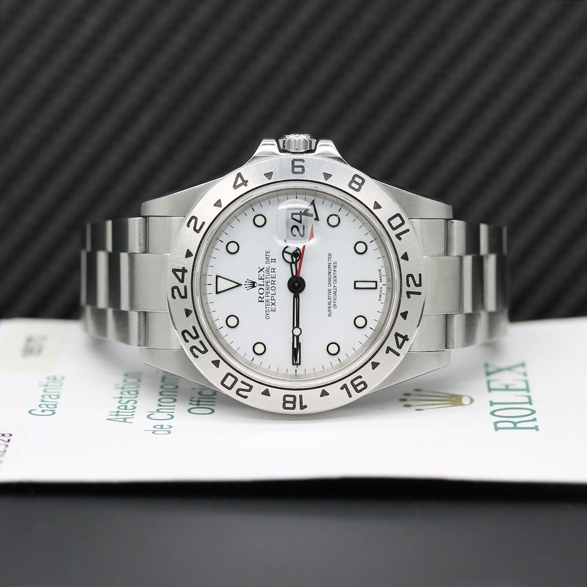 Rolex Explorer II Ref: 16570T mit Box von 2004